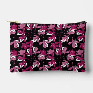 Pochette À Accessoires Impression botanique de magnolia rose