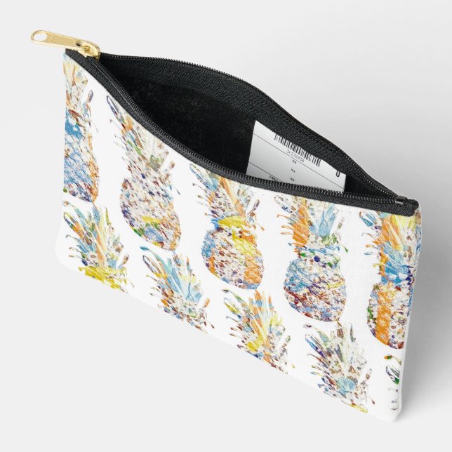 Pochette À Accessoires Impression d'ananas (Ouvrir)