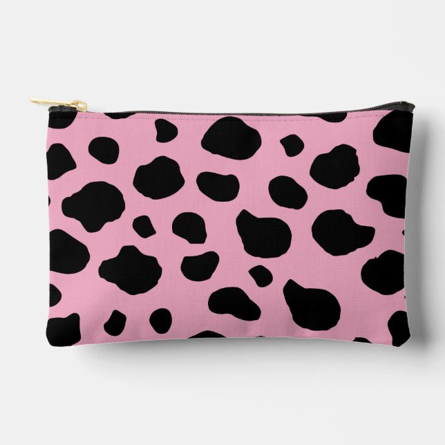 Pochette À Accessoires Impression de vache, Motif de vache, Spots de vach (Recto)