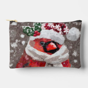 Pochette À Accessoires Impressionniste Cardinal Bird Scarf & Casquette en