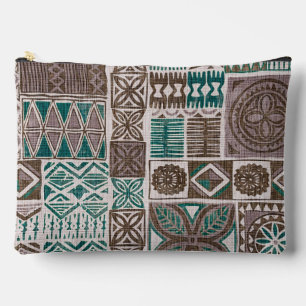 Pochette À Accessoires imprimé tapa hawaïen