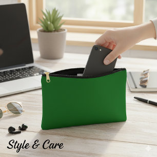 Pochette À Accessoires Imprimé Vert Profond Couper Coudre Petit Accessoir