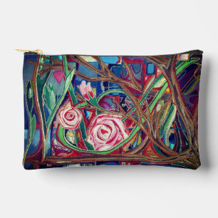 Pochette À Accessoires Jardin rose