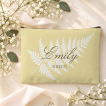 Jaune Beurre Blanc Fern Élégant Petit Mariage