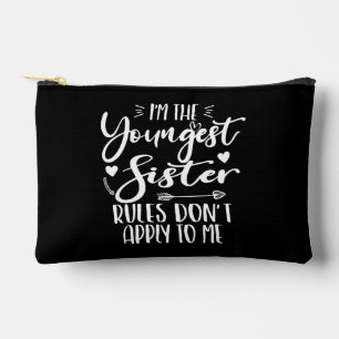 Pochette À Accessoires Je suis la plus jeune soeur Sarcasm Lover mignonne