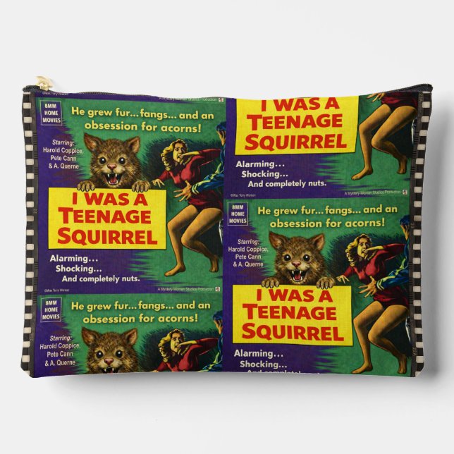 Pochette À Accessoires J'étais un écureuil adolescent Parodie (Recto)