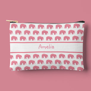 Pochette À Accessoires Joli éléphant rose éléphant 