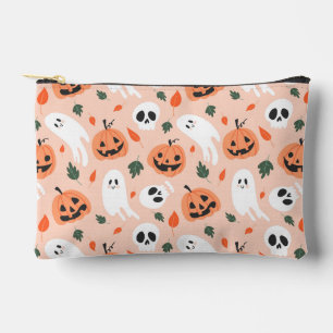 Pochette À Accessoires Joli Jack-O-Lanterne et Motif fantôme