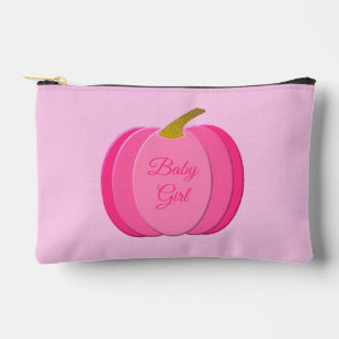 Pochette À Accessoires Jolie fille rose Citrouille Personnalisé