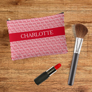 Pochette À Accessoires Jolie Saint-Valentin XOXO Rouge Et Rose