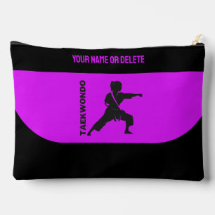 Pochette À Accessoires Joueur de Taekwondo, Cadeau d'anniversaire, Karate
