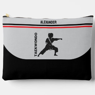 Pochette À Accessoires Joueur de Taekwondo, Cadeau d'anniversaire, Karate