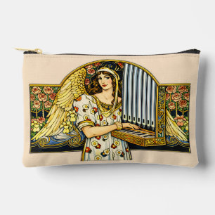 Pochette À Accessoires Joueur d'orgue ange Art Nouveau musique vintage