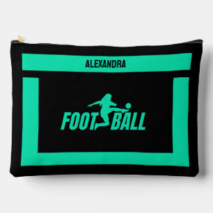 Pochette À Accessoires Joueuse de football, Cadeau d'anniversaire, équipe