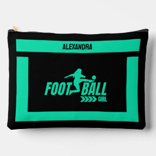 Pochette À Accessoires Joueuse de football, Cadeau d'anniversaire, équipe