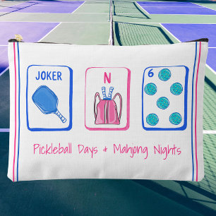 Pochette À Accessoires Jours de pickleball et nuits de mahjong Carrelage 