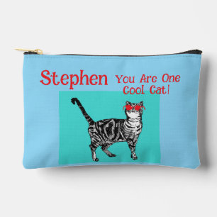 Pochette À Accessoires Joyeux anniversaire Vous Cool Tabby Chat Mens Mari