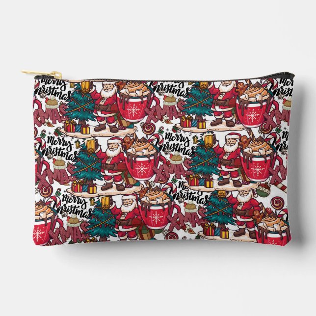 Pochette À Accessoires Joyeux Noël - Fête de Fêtes (Recto)