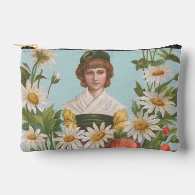 Pochette À Accessoires Kitschy Retro German Valentine's Card, 1884 (Recto)