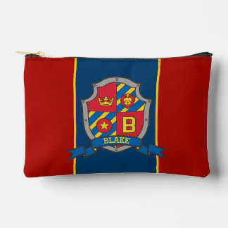Pochette À Accessoires Knights shield Blake name meaning red blue 