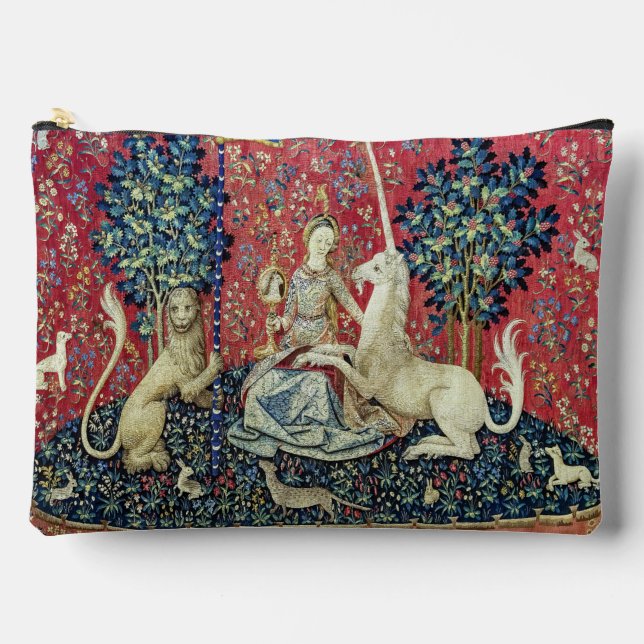 Pochette À Accessoires La Dame et la licorne, Vue (Recto)