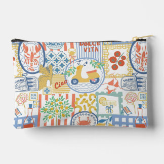 Pochette À Accessoires La Dolce Vita Italian Summer Lemons Mediterranean 