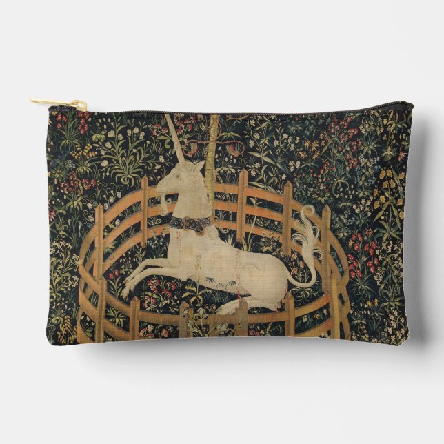 Pochette À Accessoires La licorne en captivité, Tapisserie médiévale (Recto)