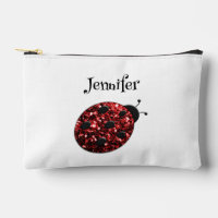 Ladybug scintille rouge motif blanc nom personnali