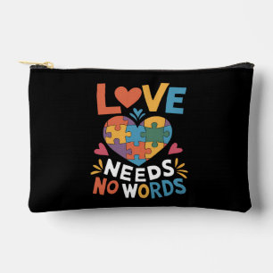 Pochette À Accessoires L'amour n'a pas besoin de mots Sensibilisation sur