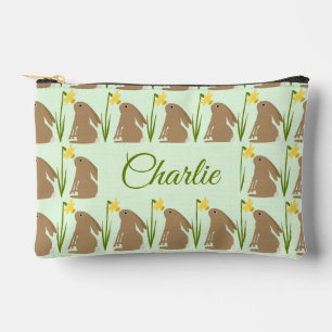 Pochette À Accessoires Lapin de Pâques lapin et fleur de jonquille Person