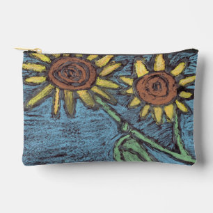Pochette À Accessoires L'art des enfants pour le CHOC - Les tournesols po