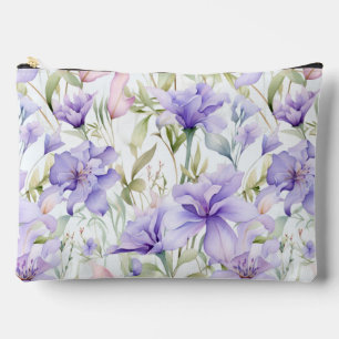 Pochette À Accessoires Lavande Blush Aquarelle 