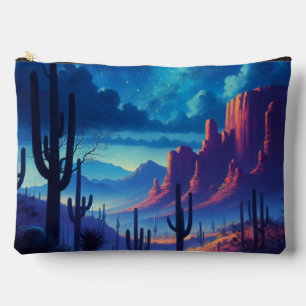 Pochette À Accessoires Le désert la nuit au sud-ouest