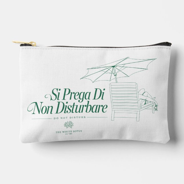 Pochette À Accessoires Le Lotus Blanc Ne Disturbe Pas (Recto)