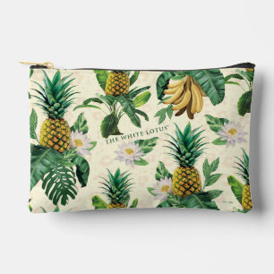 Pochette À Accessoires Le Motif blanc Lotus Pineapple Paradise
