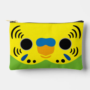 Pochette À Accessoires Le visage d'un budgie mâle normal