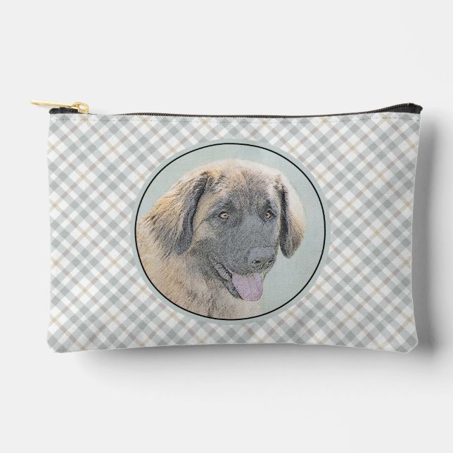Pochette À Accessoires Léonberger Peinture Leo Cute Art original chien an (Recto)