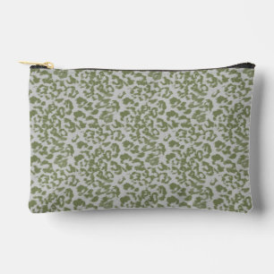 Pochette À Accessoires Léopard tacheté gris olive