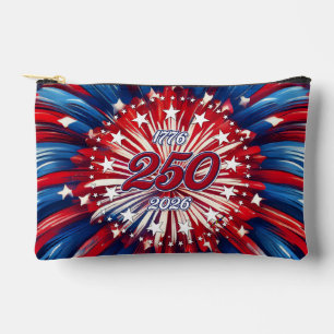 Pochette À Accessoires Les 250 ans d'Amérique 1776-2026 Feux d'artifice R