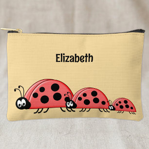 Pochette À Accessoires Les enfants mignons coccinelles ajoutent un nom pê