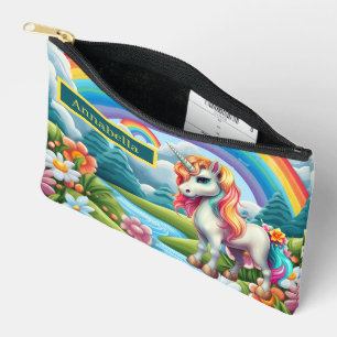 Pochette À Accessoires Les filles mignonnes ajouter nom imaginaire licorn