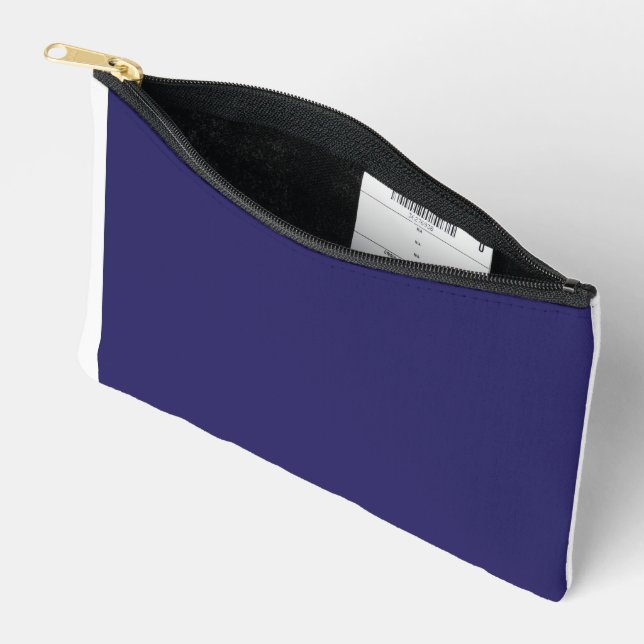Pochette À Accessoires Les formes abstraites bleues et violettes se fonde (Ouvrir)