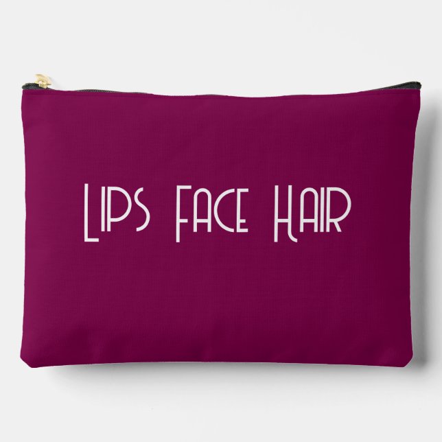 Pochette À Accessoires Les lèvres face cheveux (Recto)