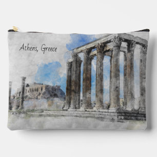 Pochette À Accessoires Les ruines du temple antique Zeus, Athènes, Grèce