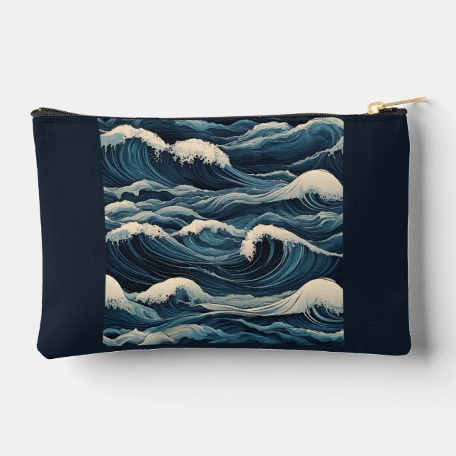 Pochette À Accessoires Les vagues du tsunami (Verso)