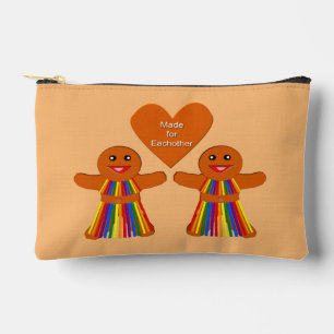 Pochette À Accessoires Lesbienne Noël pain d'épices Couple dames
