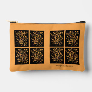 Pochette À Accessoires Ligne Jardin de Minuit Doré Ambré