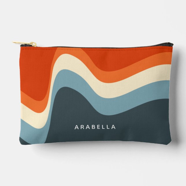 Pochette À Accessoires Lignes classiques Retro Wavy (Recto)