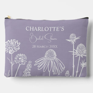Pochette À Accessoires Lilac Fleurs sauvages Fête des mariées florale cro