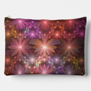 Pochette À Accessoires Lit De Fleurs Coloré brillant Abstrait Fractage Ar